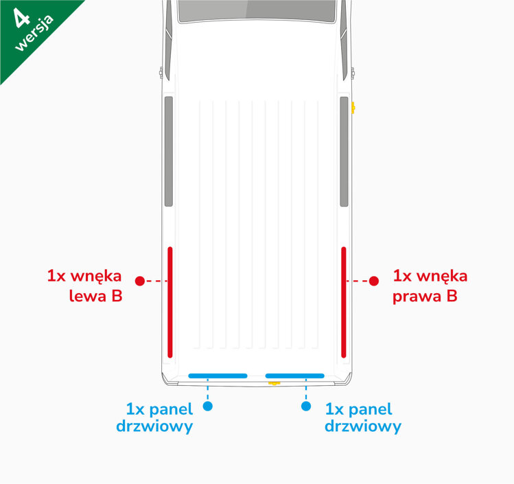 Van Lining Kit For Mercedes-Benz Vito Furgon L2 - Version 4