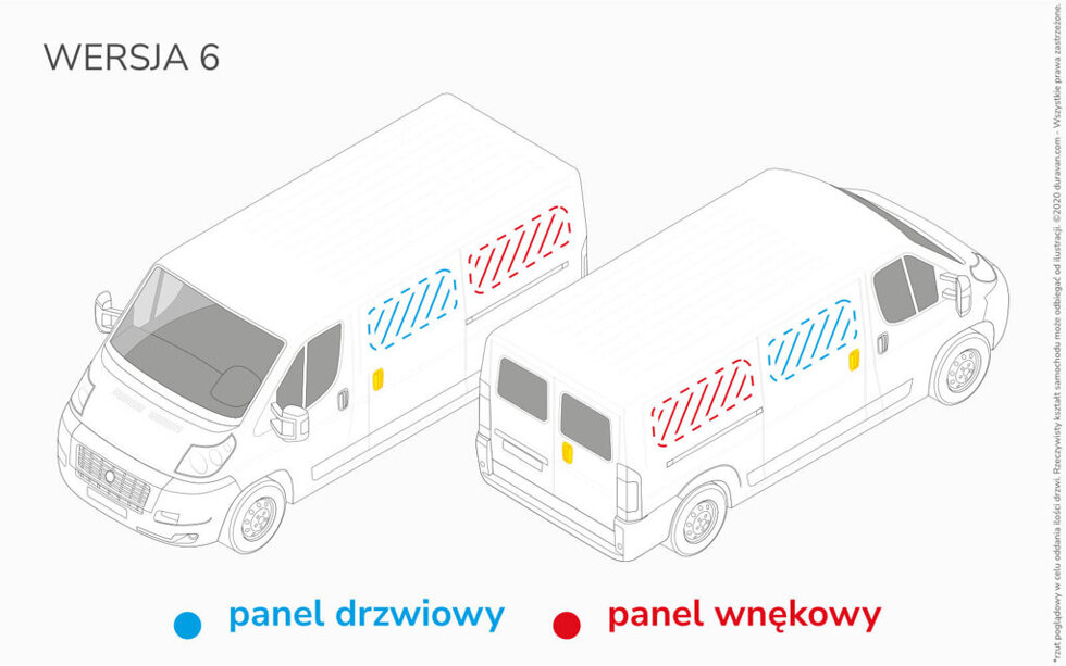 Van Lining Kit For Citroen Jumpy XS- Wersja 6 - Version 6