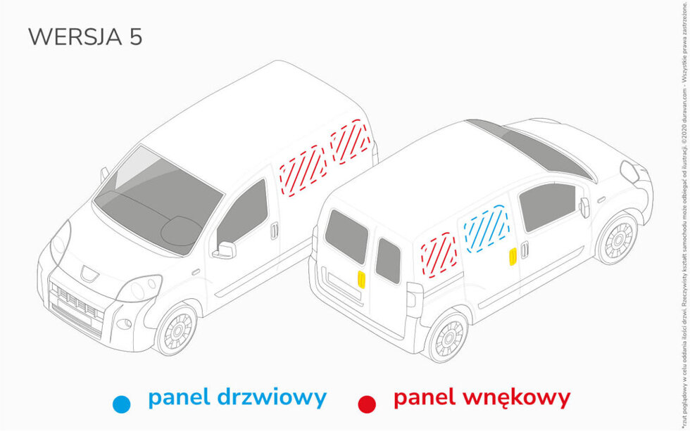 Van Lining Kit For Dacia Dokker Van - Version 5