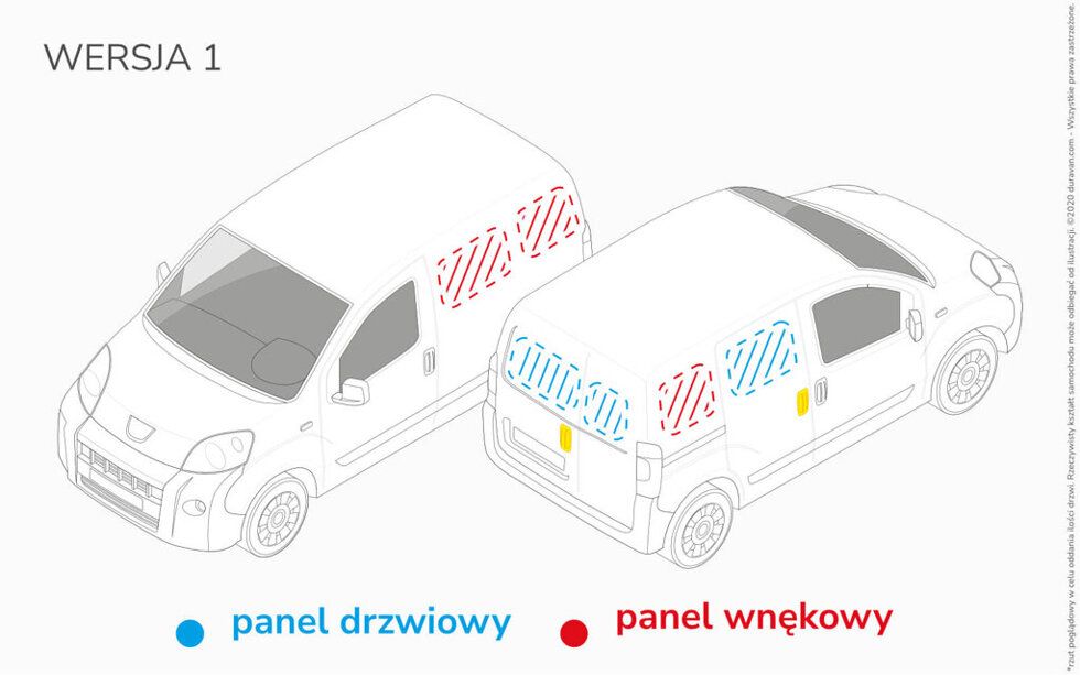 Van Lining Kit For Fiat Doblo L2 H2 - Version 1