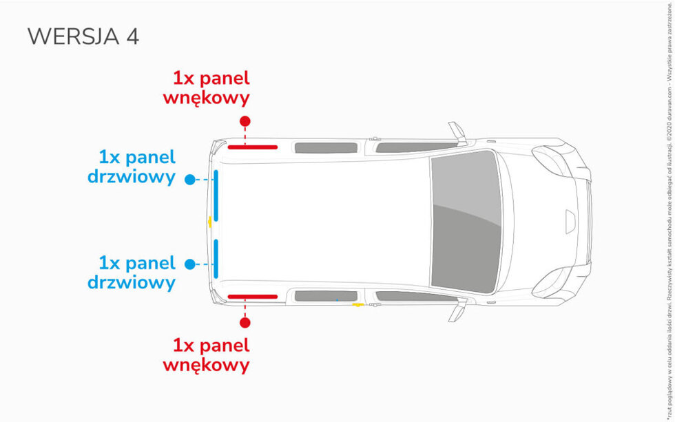 Van Lining Kit For Fiat Doblo L2 H2 - Version 4