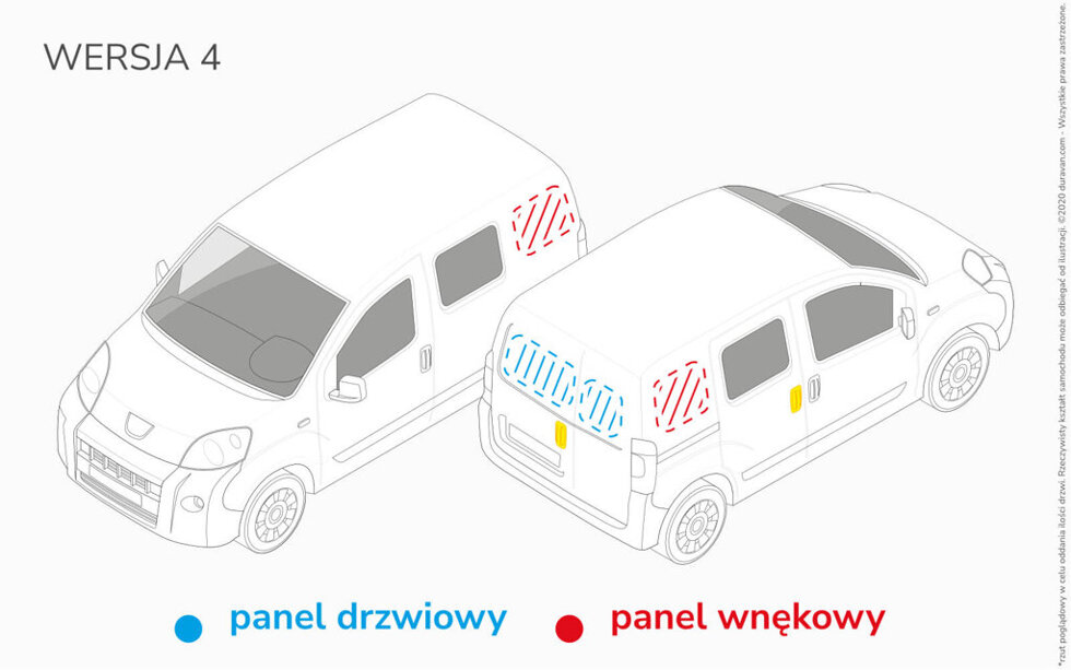 Van Lining Kit For Fiat Doblo L2 - Version 4