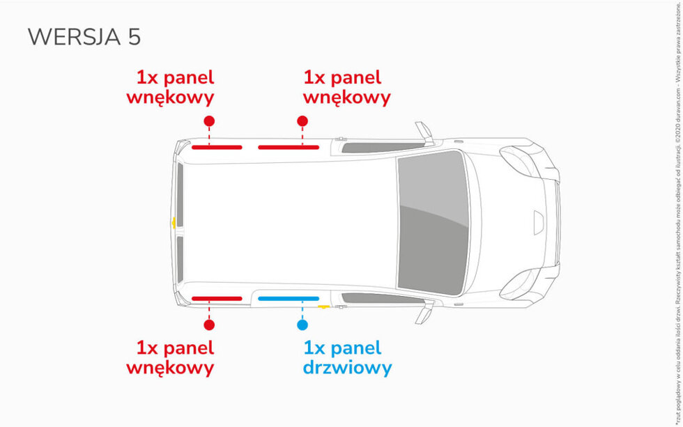 Van Lining Kit For Fiat Doblo Van L2 - Version 5