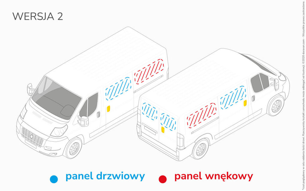 Van Lining Kit For Fiat Scudo L1 - Version 2