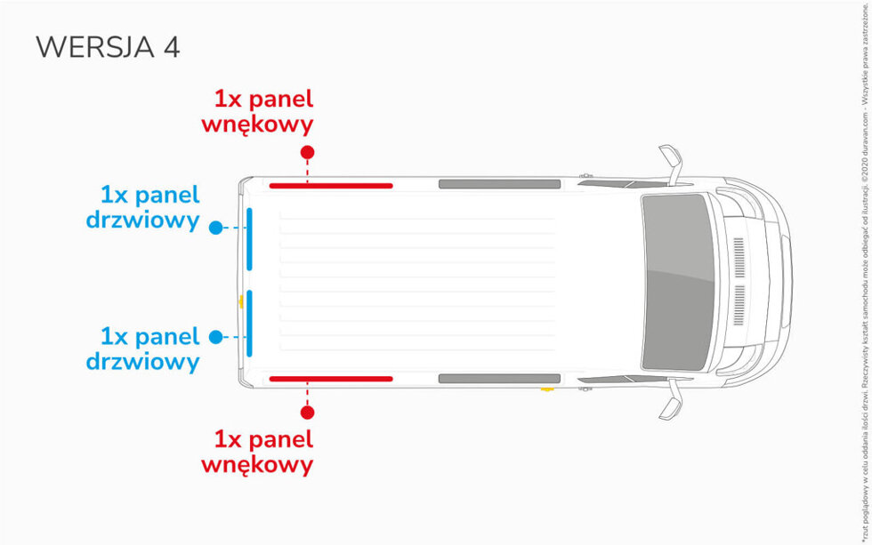 Van Lining Kit For Fiat Scudo L2 - Version 4