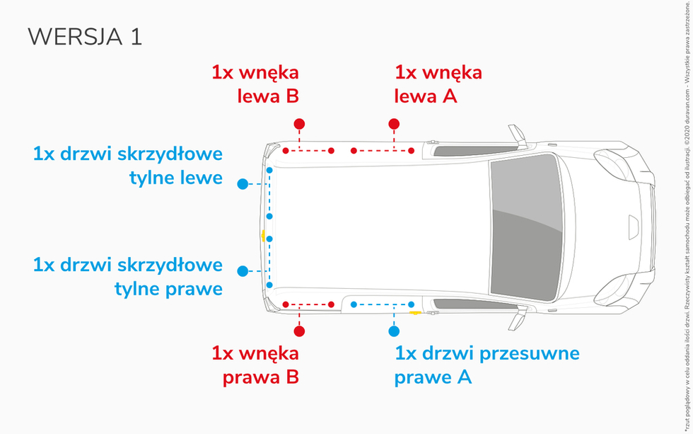 Van Lining Kit For Renault Kangoo Express Maxi - Version 1