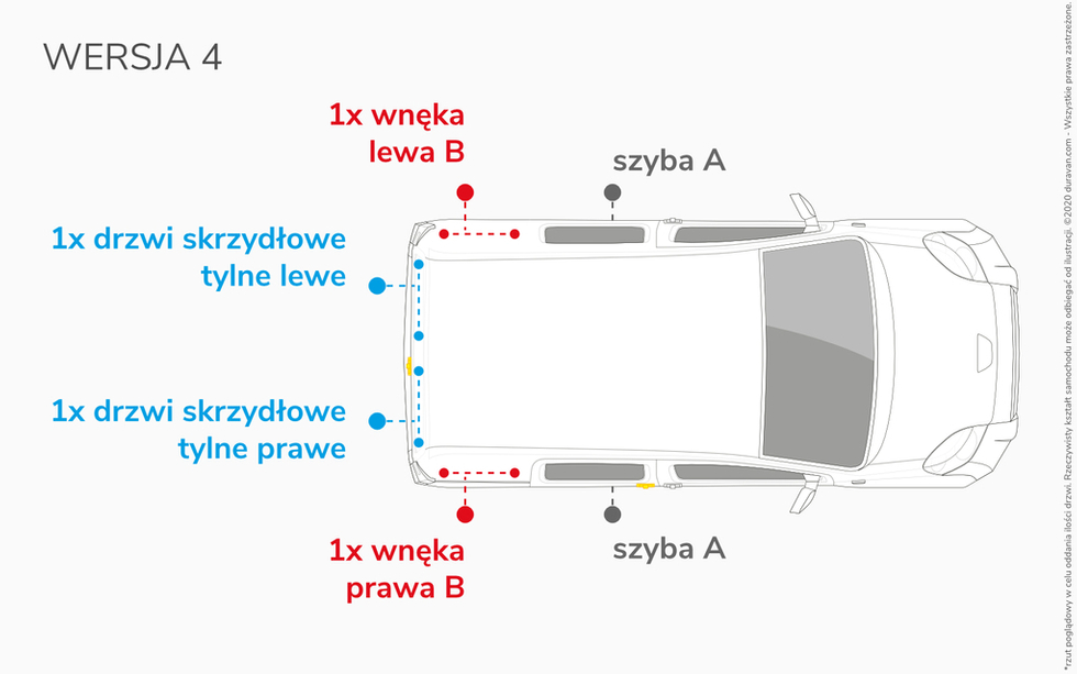 Van Lining Kit For Renault Kangoo Express Maxi - Version 4