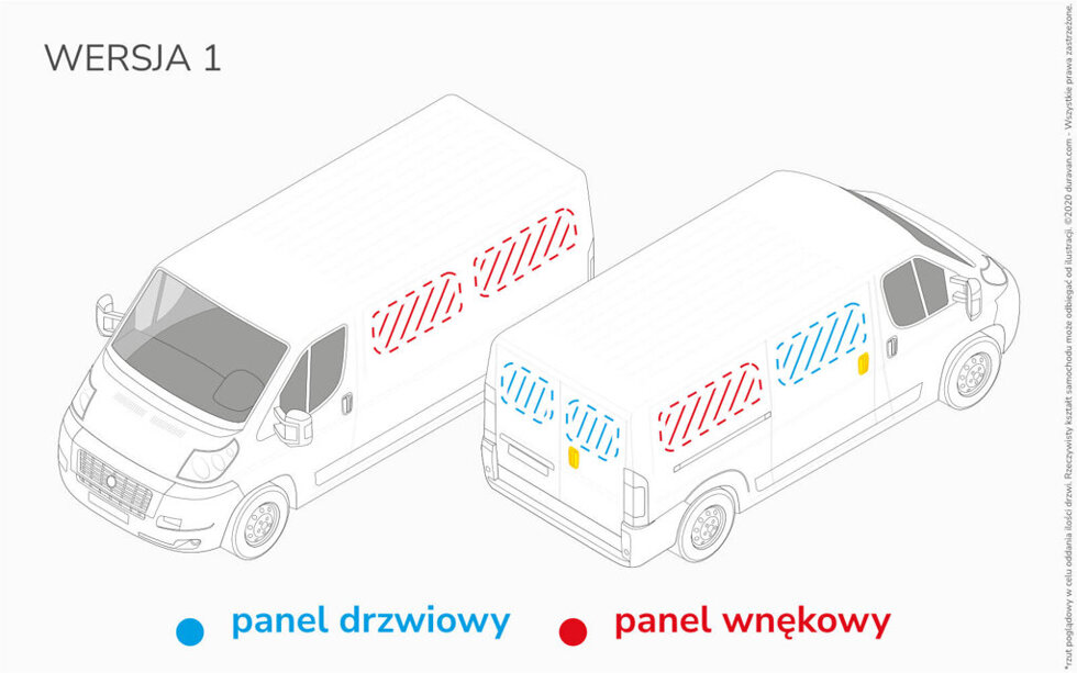 Van Lining Kit For Volkswagen Transporter L1 - Version 1