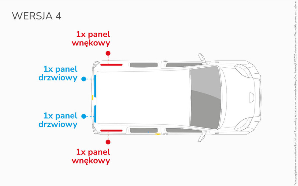 Van Lining Kit For Ford Transit Courier - Version 4