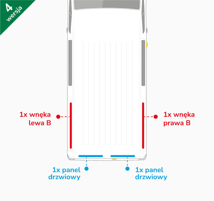 Van Lining Kit For Mercedes-Benz Vito Furgon L1 - Version 4