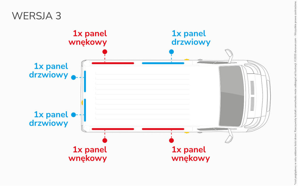 Van Lining Kit For Mercedes-Benz Vito Furgon L2 - Version 3