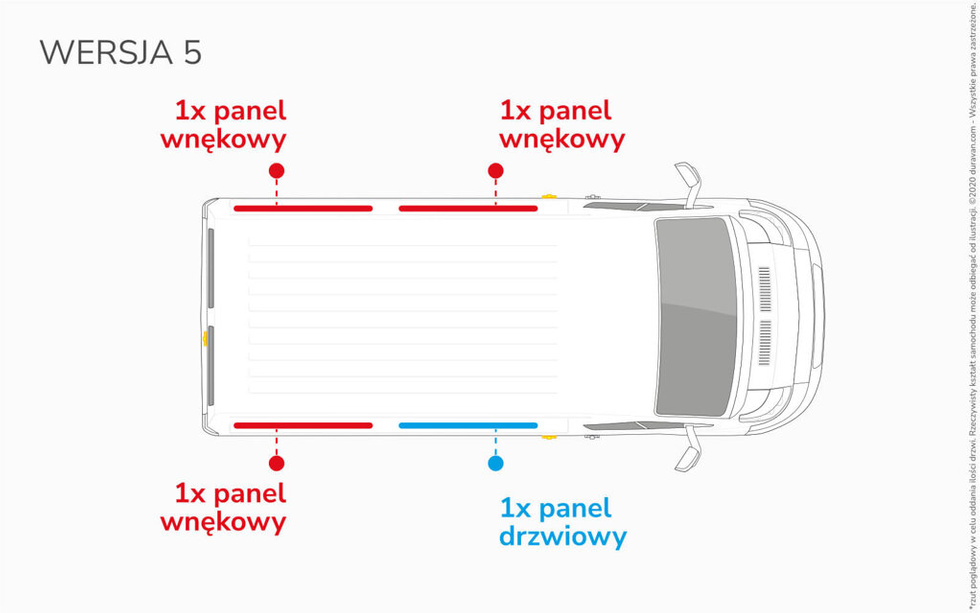 Van Lining Kit For Fiat Talento L2 - Version 5