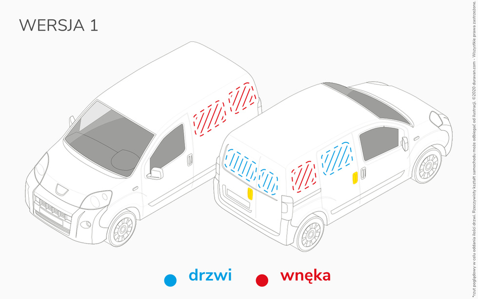 Zabudowa Renault Kangoo Express - Wersja 1